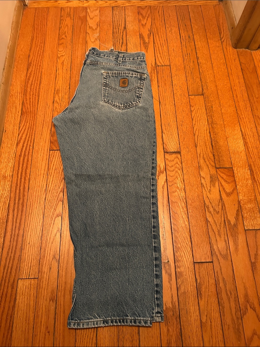 Carhartt Men's Relaxed Straight Light Blue Denim Jeans